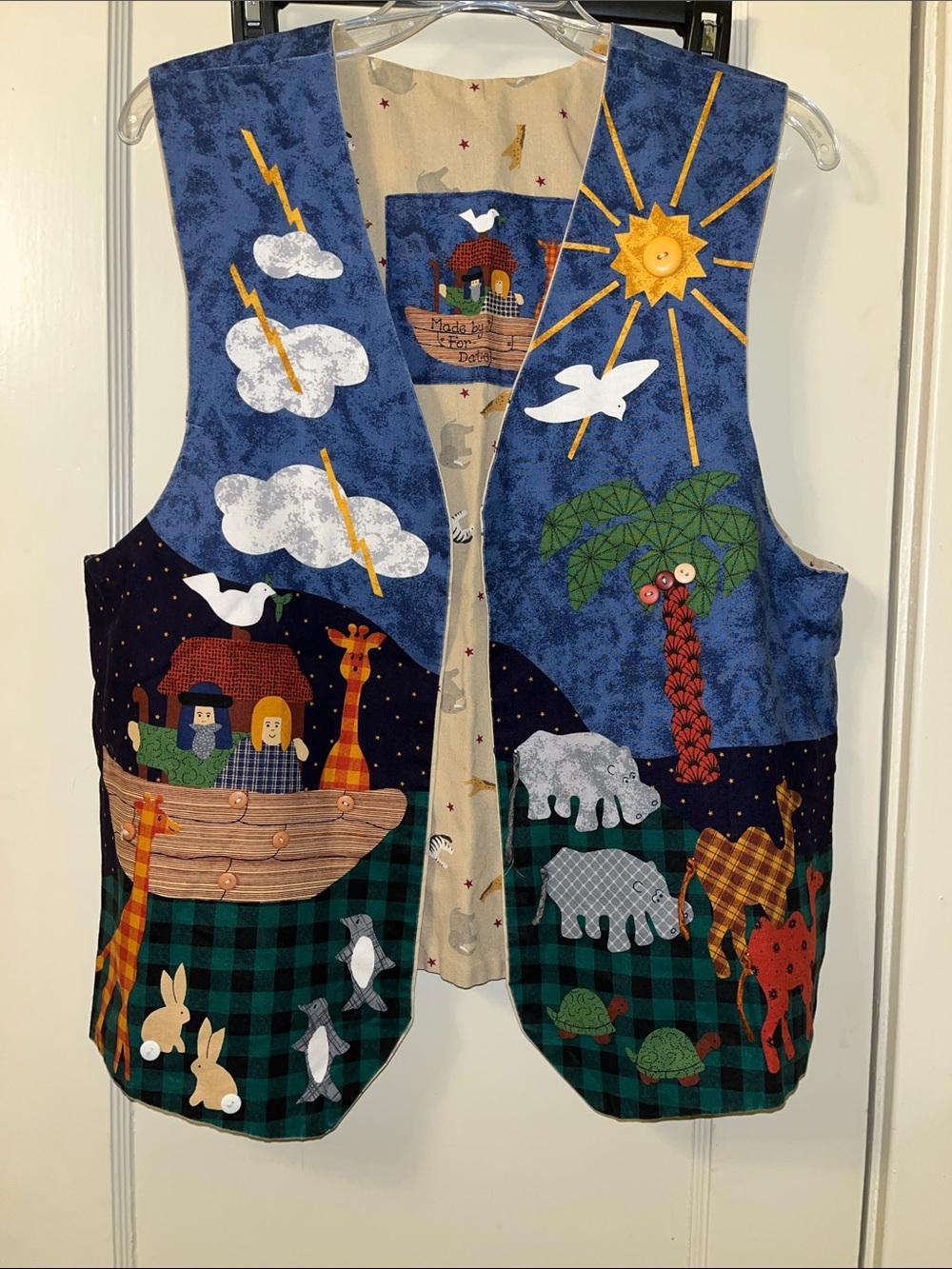 Vintage Ark/Animal Open Front Vest